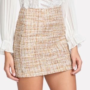 Space Dye Tweed Skirt